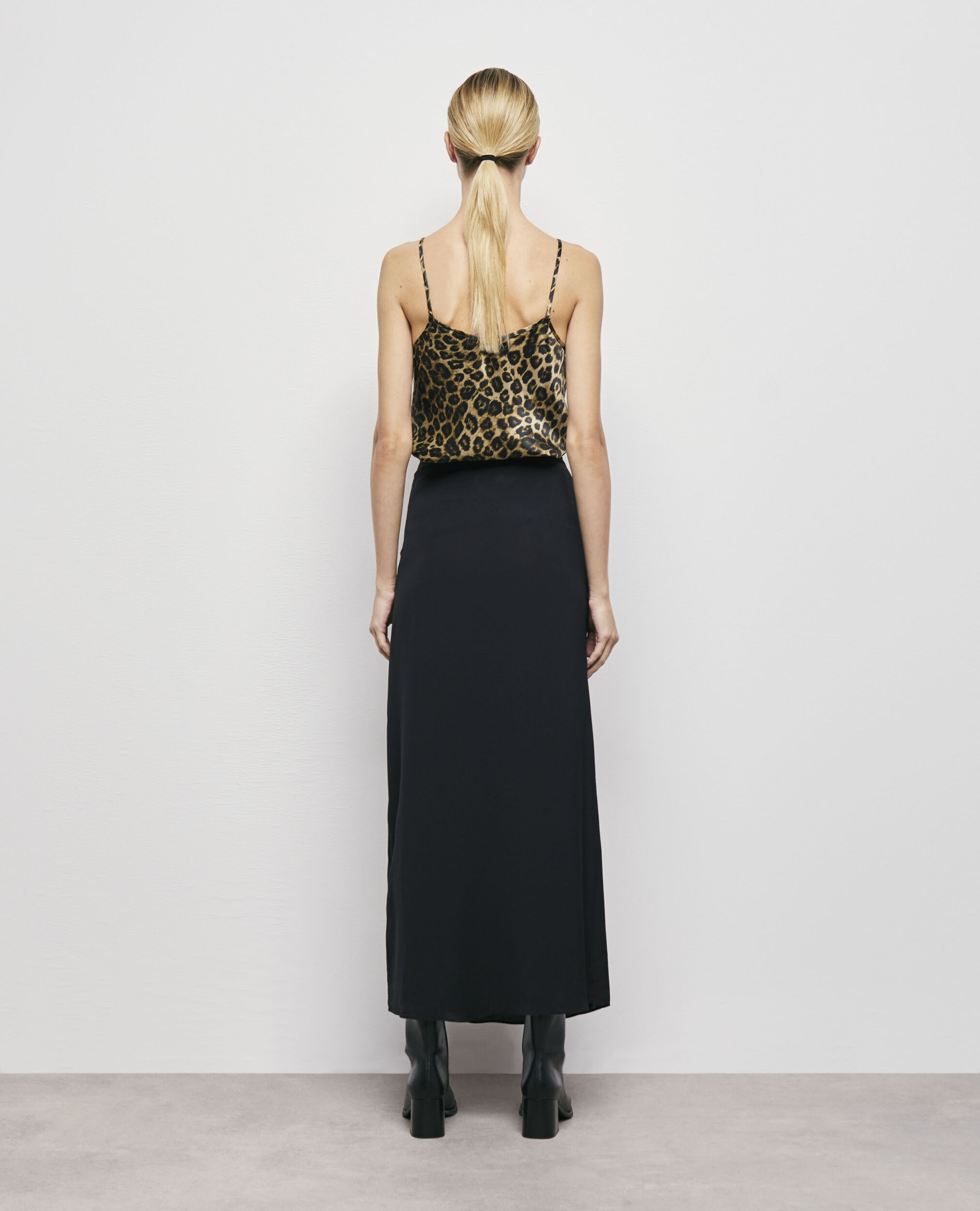 Warehouse leopard top print maxi skirt