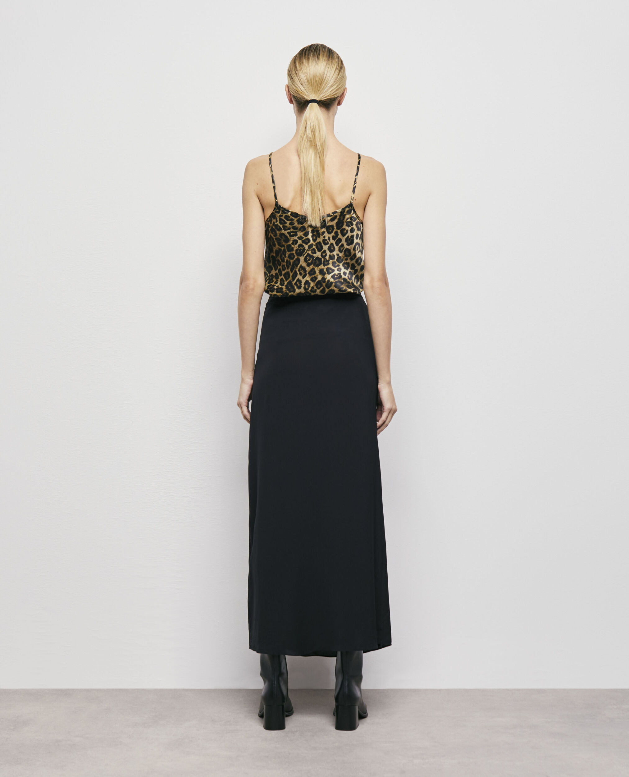 Long black skirt, BLACK, hi-res image number null