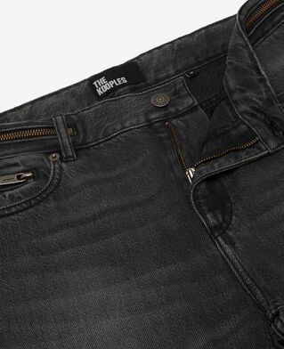The Kooples H BLACK WASHED black faded skinny jeans
