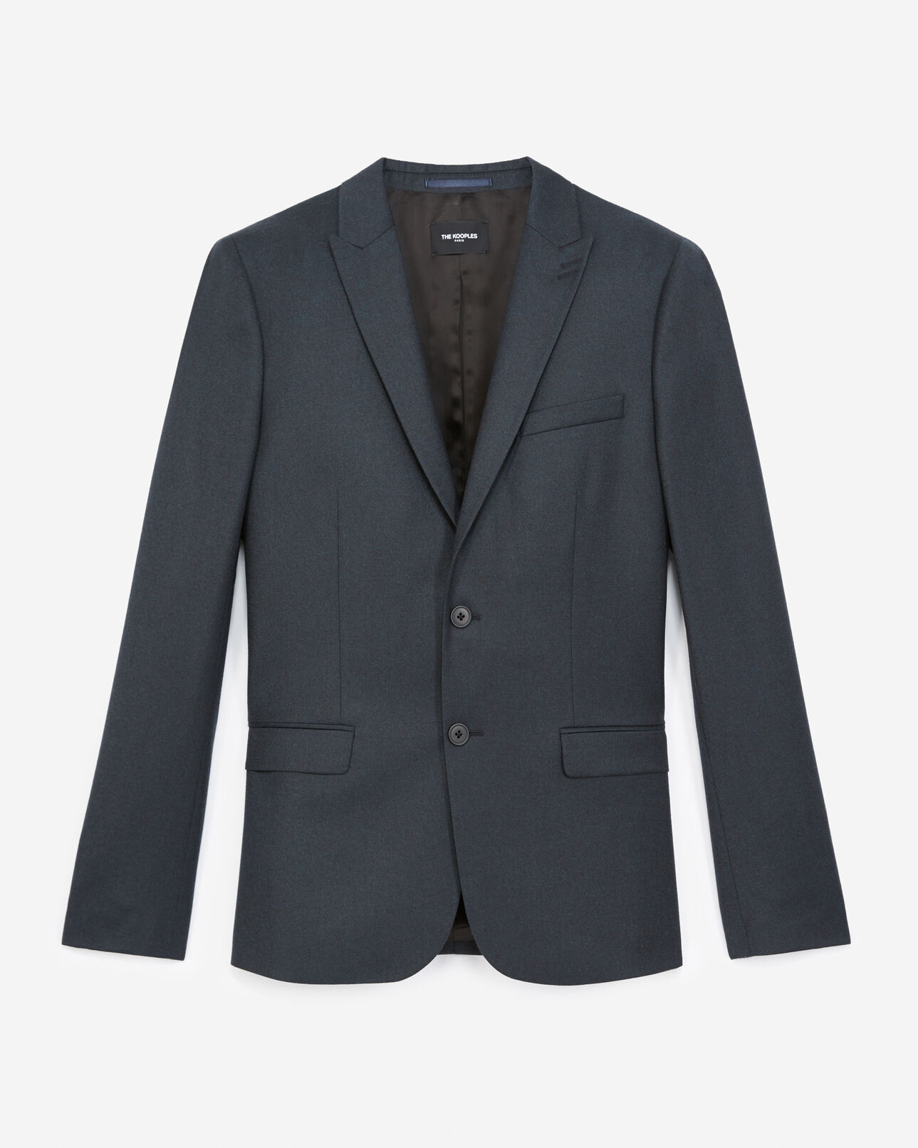 The Kooples MEN VERT BOUTEILLE bottle green fitted wool jacket