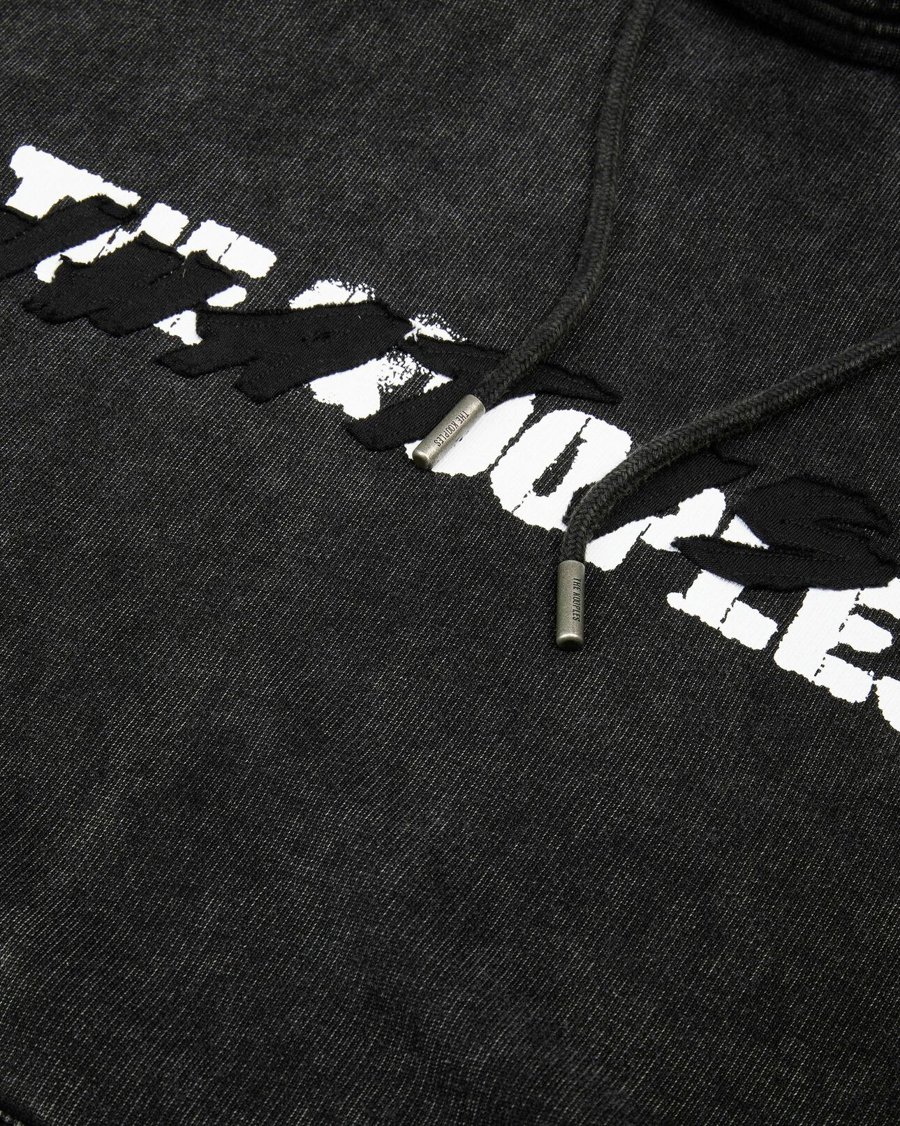 The Kooples HOMME BLACK WASHED sweatshirt à capuche what is noir
