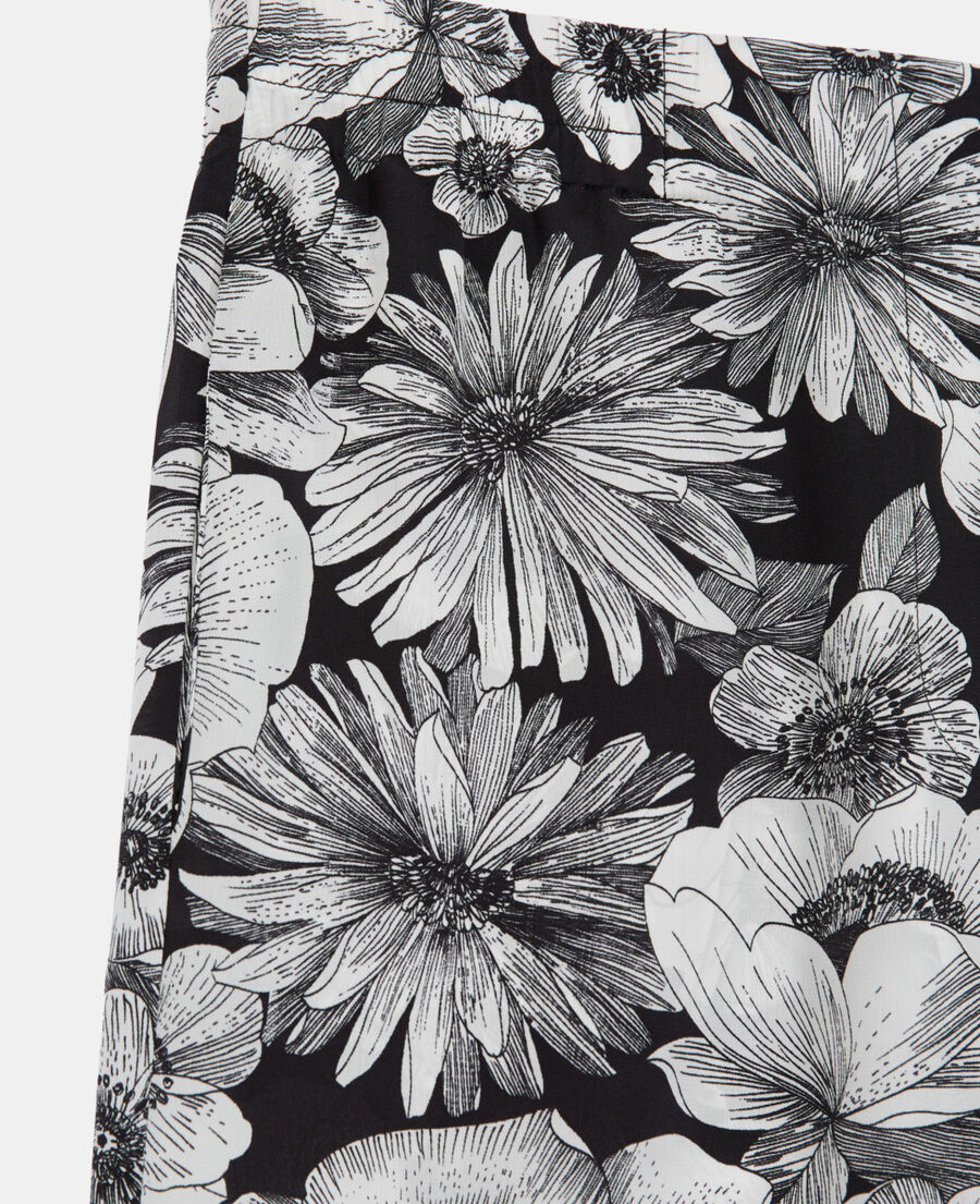 floral silk pants