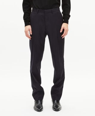 The Kooples H NAVY-RED navy pinstripe suit pants