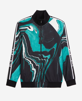 The Kooples HERREN BLACK / GREEN sportjacke mit print