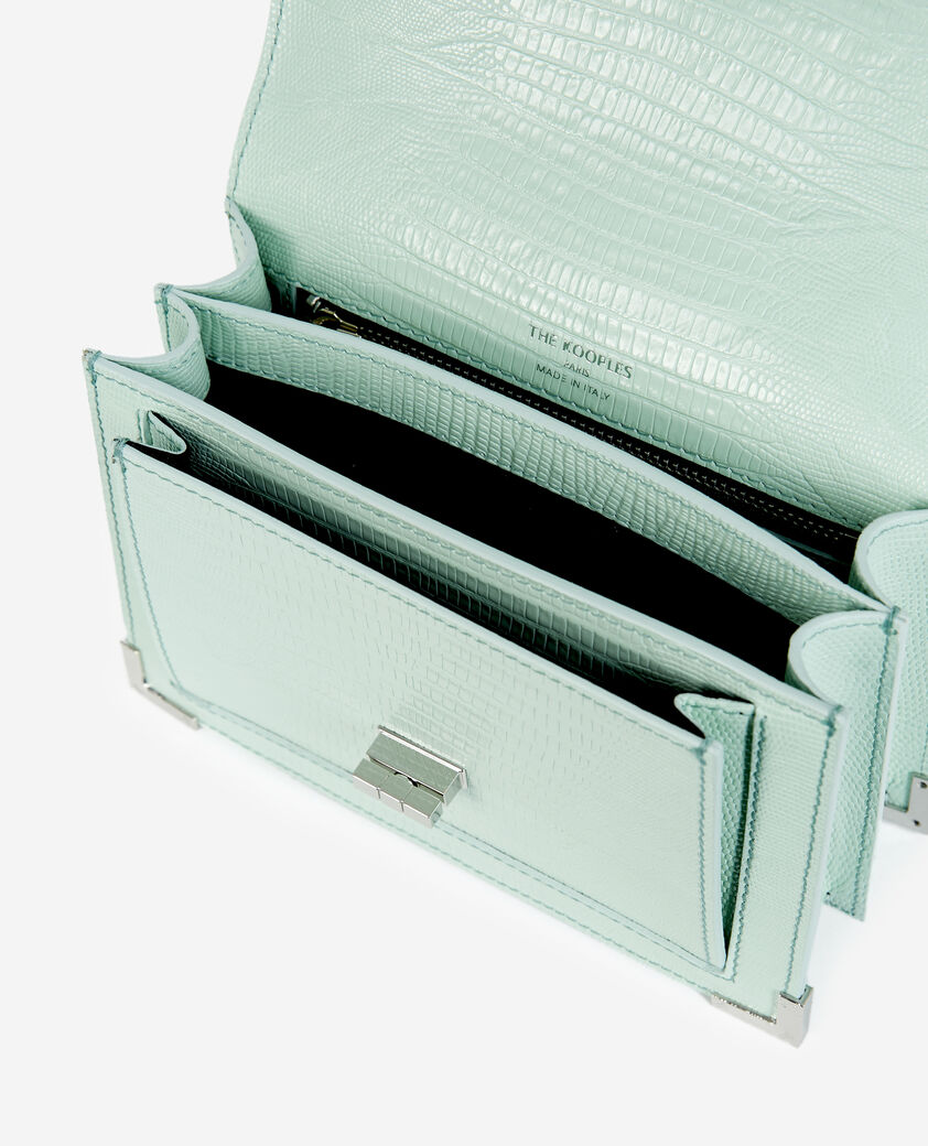 The Kooples FEMME MINT_01 sac emily small en cuir vert