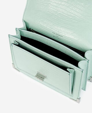 The Kooples FEMME MINT_01 sac emily small en cuir vert