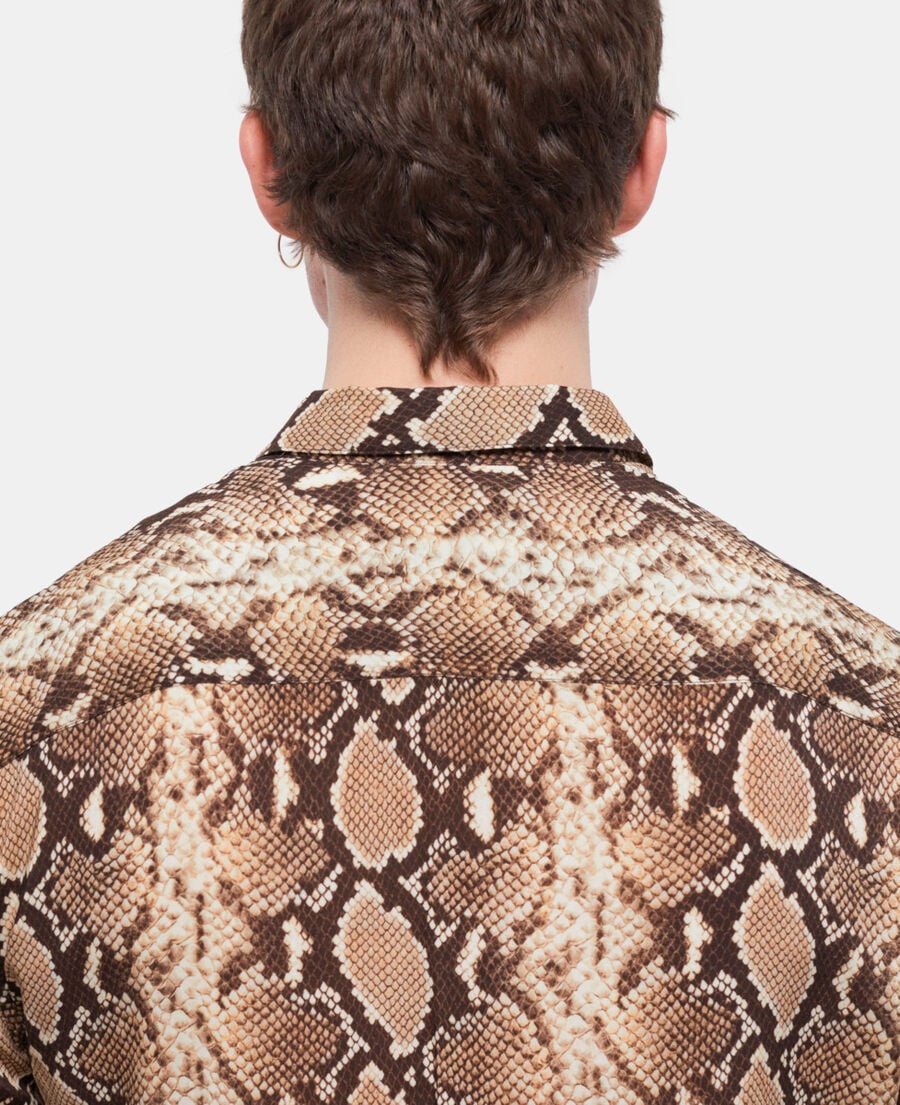 The Kooples HOMME BEIGE chemise casual python