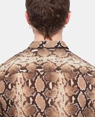 The Kooples HOMME BEIGE chemise casual python