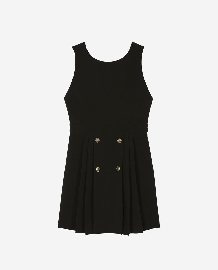 The Kooples DAMEN BLACK kurzes kleid mit gekreuztem r&uuml;cken schwarz