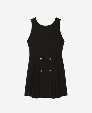 The Kooples DAMEN BLACK kurzes kleid mit gekreuztem r&uuml;cken schwarz