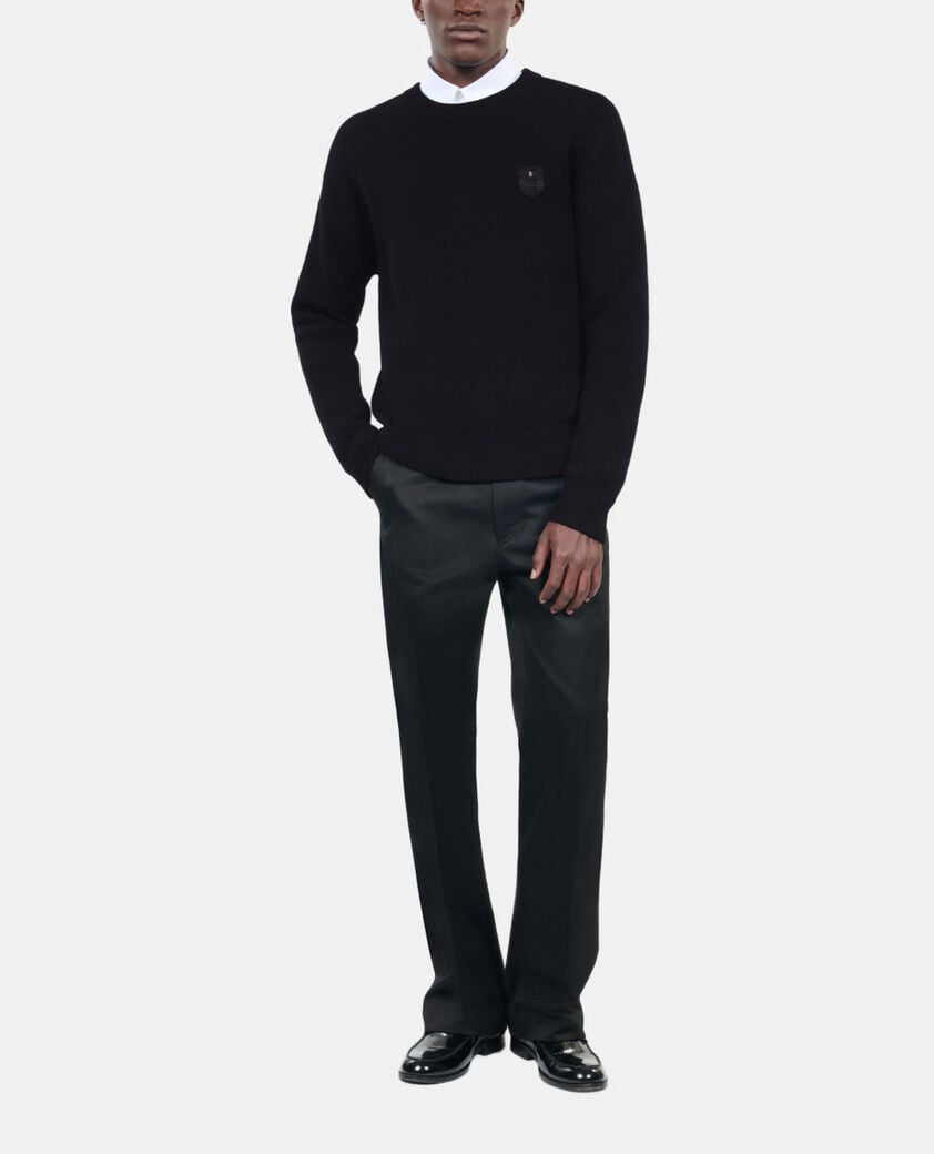 The Kooples HOMME BLACK pull en laine noir