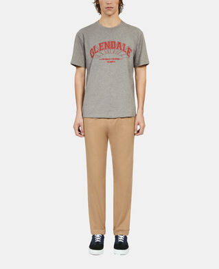 The Kooples HOMBRE ARDOISE_1 camiseta gris serigraf&iacute;a glendale