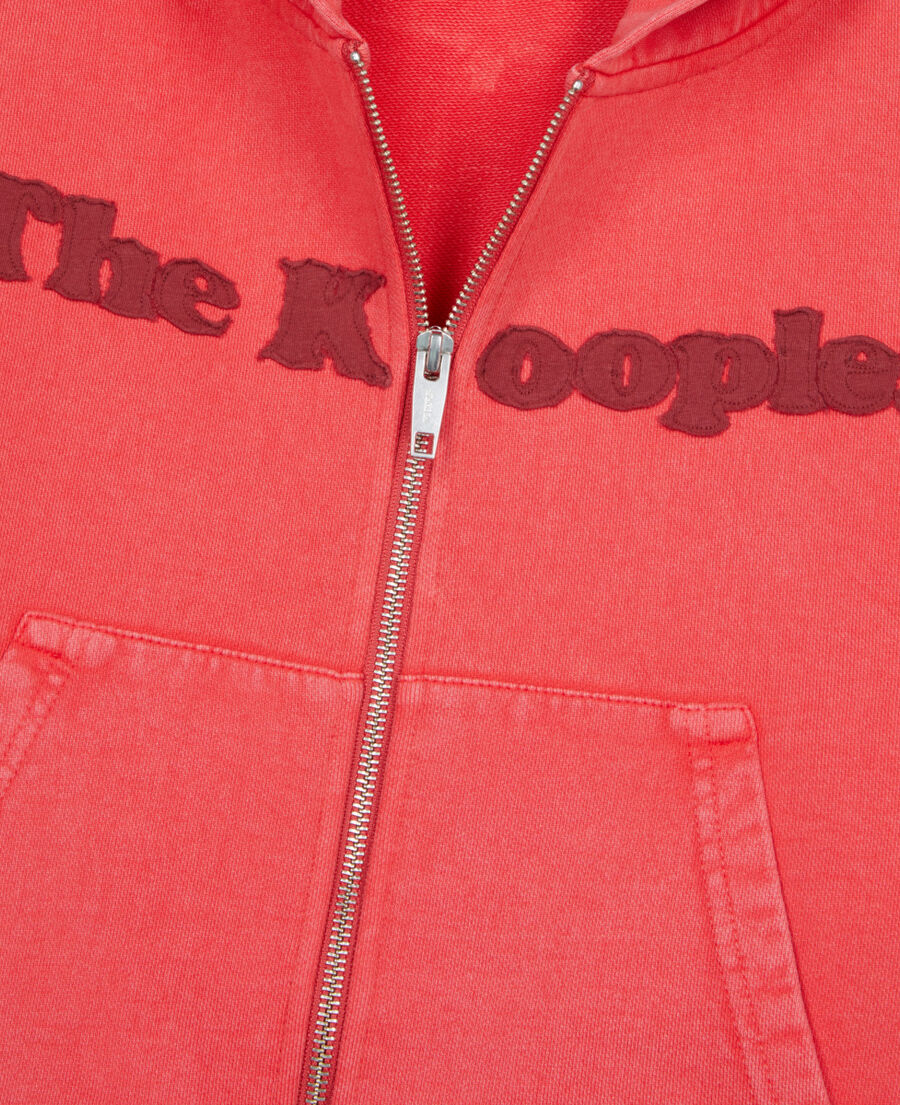 The Kooples WOMEN RUBIS red logo hoodie