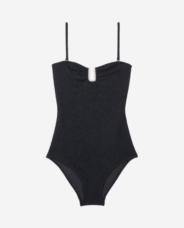 The Kooples FEMME BLACK maillot de bain the kooples x luz une pièce bustier noir