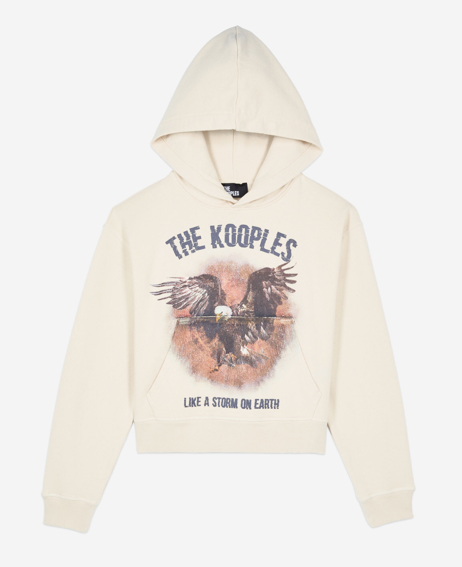 The Kooples FEMME ECRU sweatshirt à capuche écru
