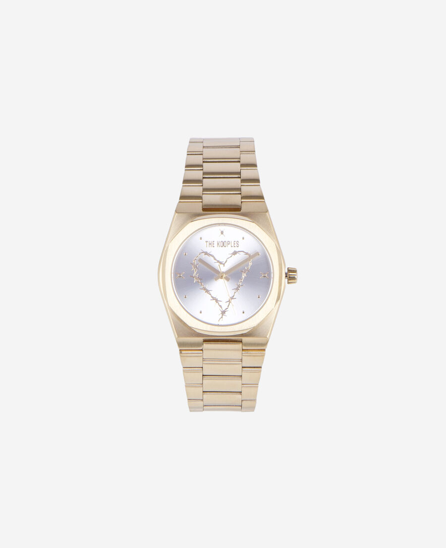 The Kooples MIXED GOLD watch with golden heart