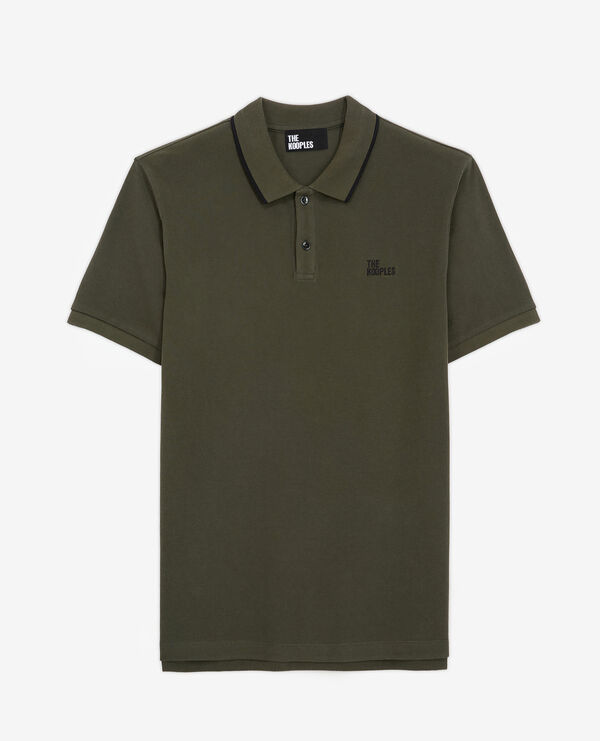 khaki classic polo