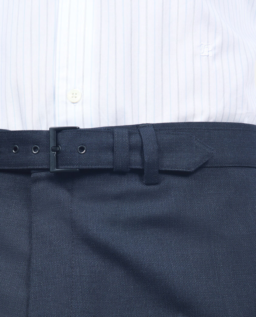 The Kooples MEN NAVY navy blue wool suit trousers