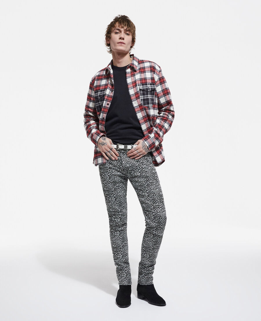 vaqueros slim leopardo negros