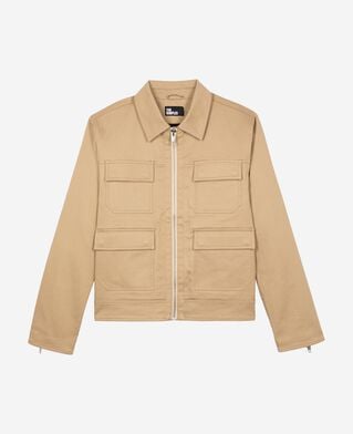 The Kooples HOMME BEIGE blouson en coton beige