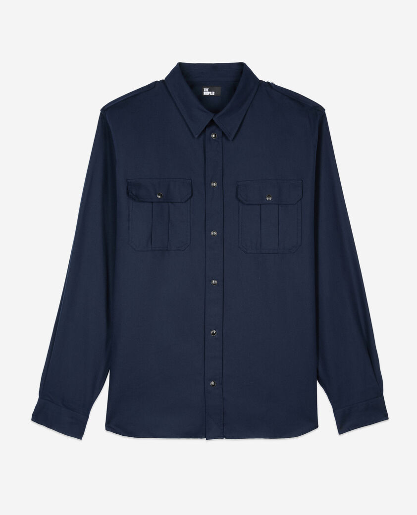 The Kooples HOMME NAVY chemise bleu marine