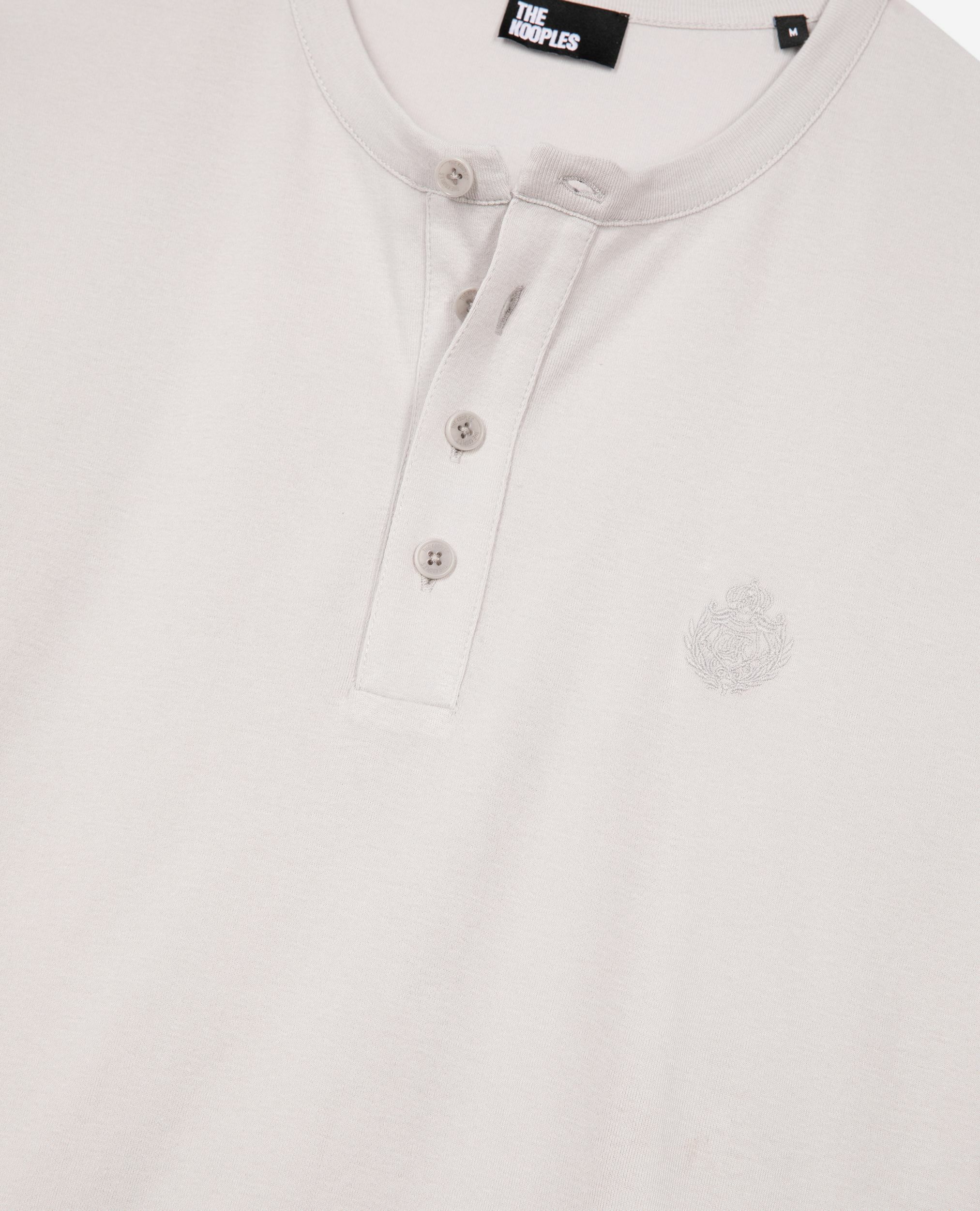 Langärmliges T-Shirt mit grauem Wappen, LIGHT GREY, hi-res image number null