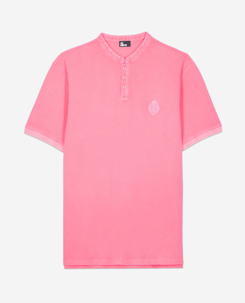 The Kooples HOMME SWEET PINK polo en coton piqu&eacute; rose