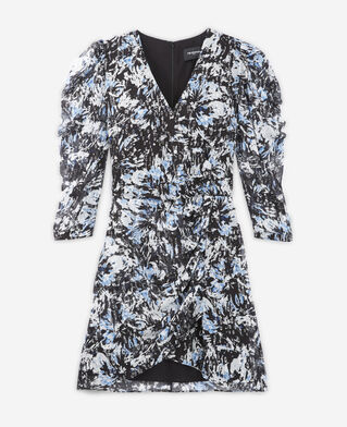The Kooples DAMEN BLUE WHITE kurzes kleid weiß und blau print