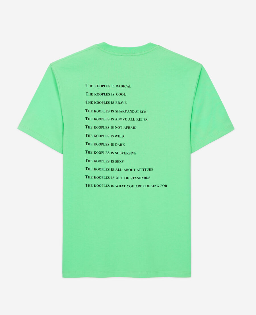 The Kooples MEN APPLE men's light green what is t-shirt