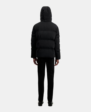 The Kooples MEN BLACK black hooded puffer jacket