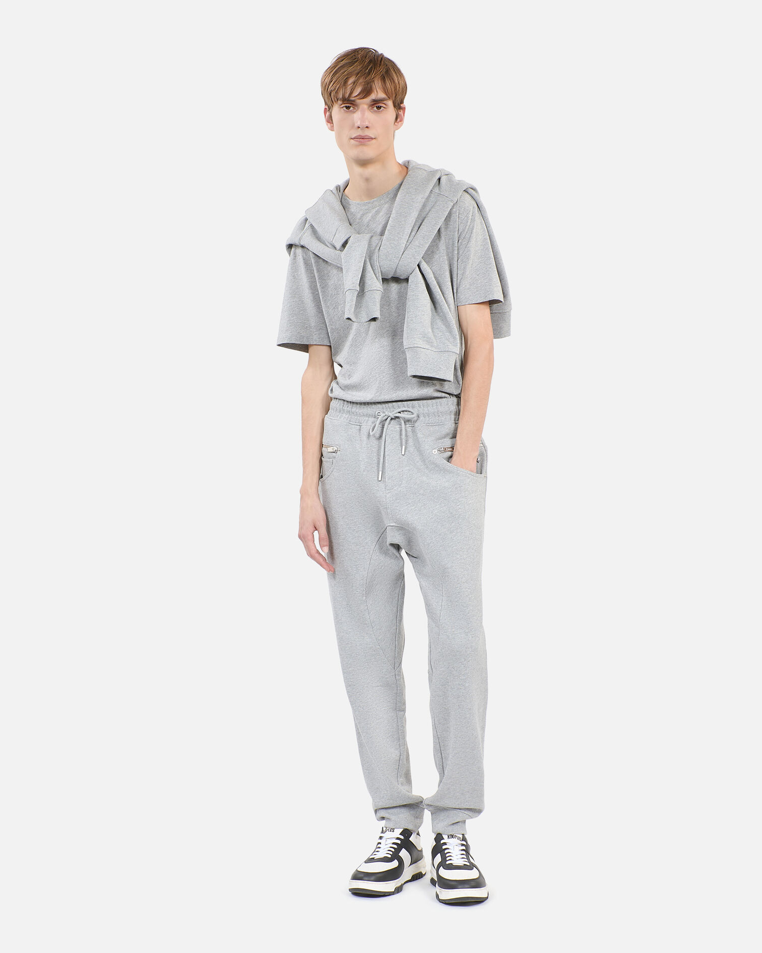 Grey jogging bottoms, ARDOISE, hi-res image number null