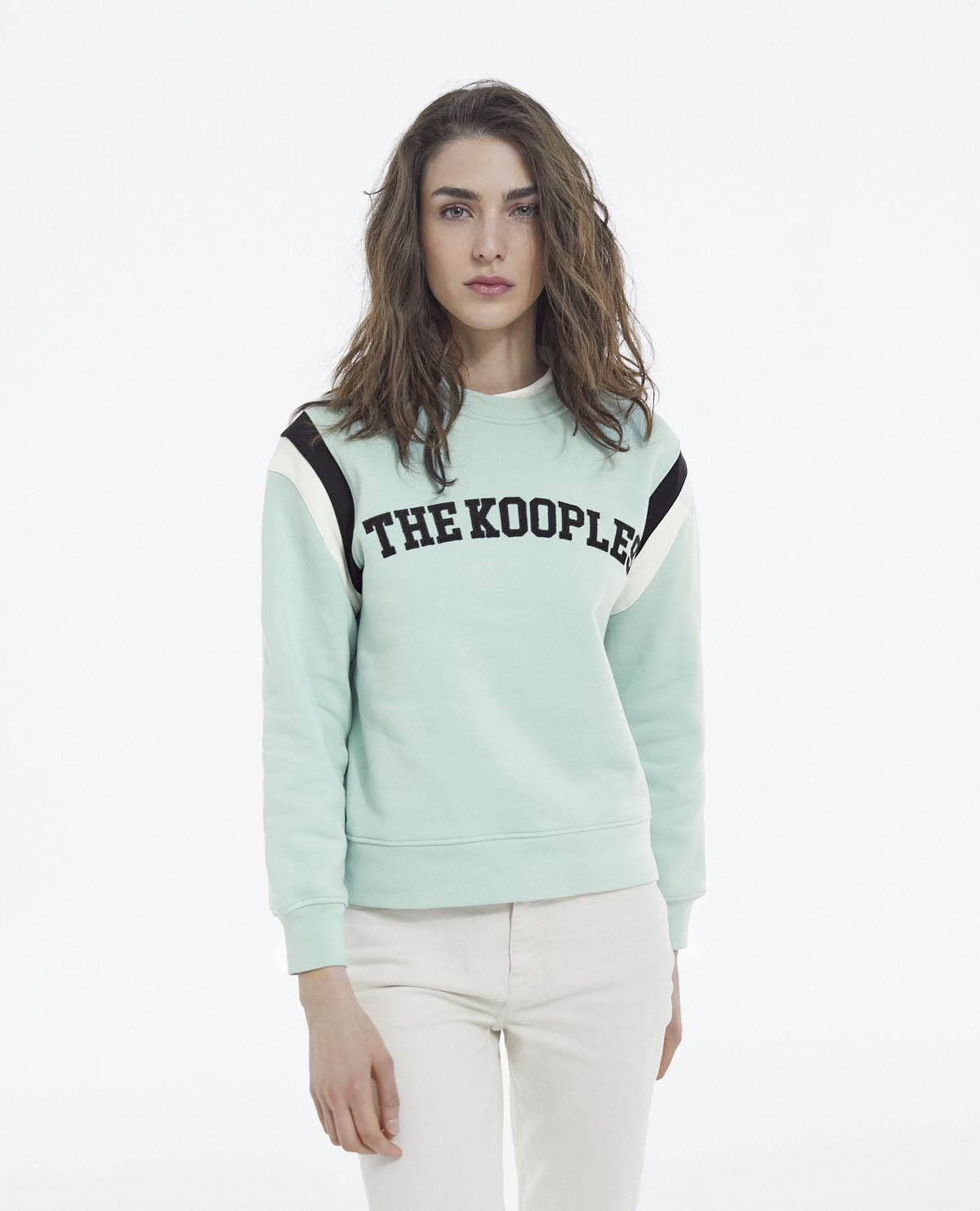 Varsity striped sweatshirt online