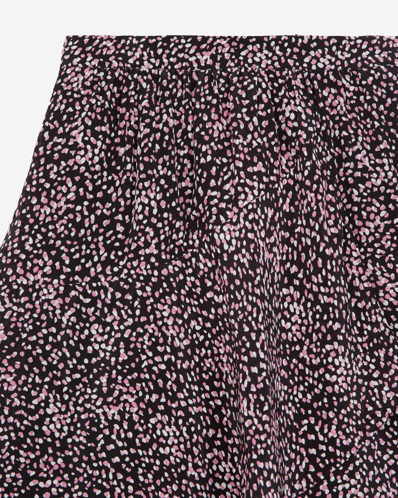 Short wrap skirt, BLACK / PINK, hi-res image number null