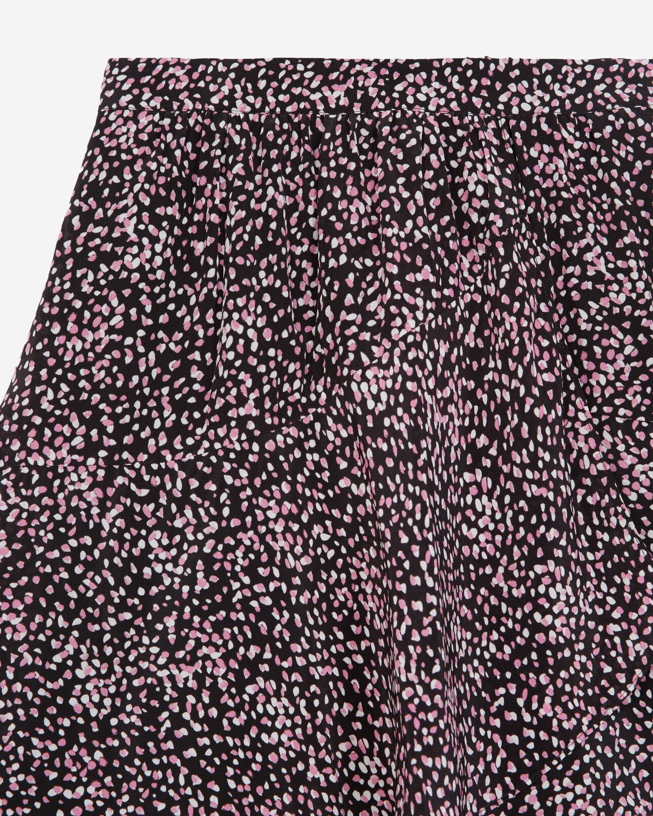 The Kooples WOMEN BLACK / PINK short wrap skirt