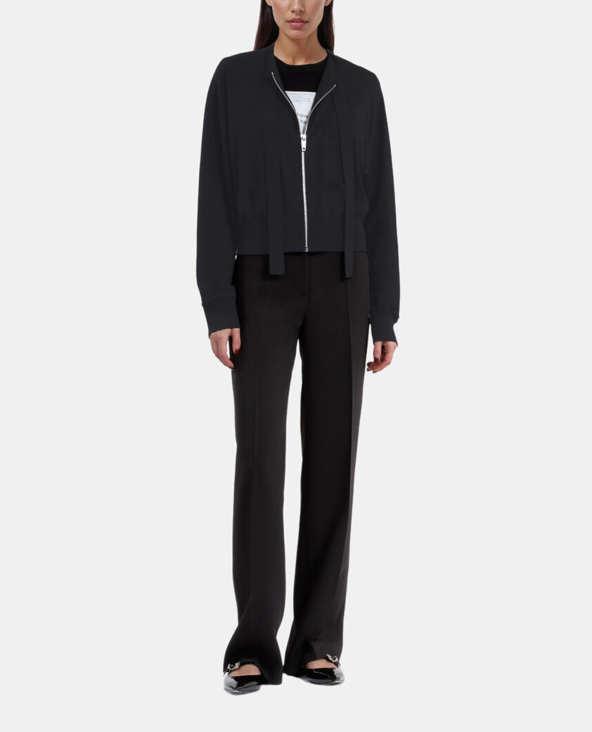 The Kooples MUJER BLACK c&aacute;rdigan negro lana