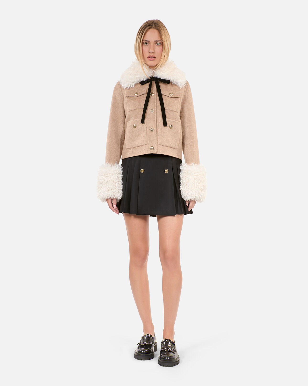 The Kooples WOMEN BEIGE LINEN beige jacket