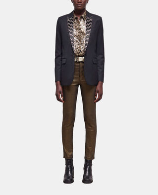 The Kooples F BLACK black jacket with pearl details