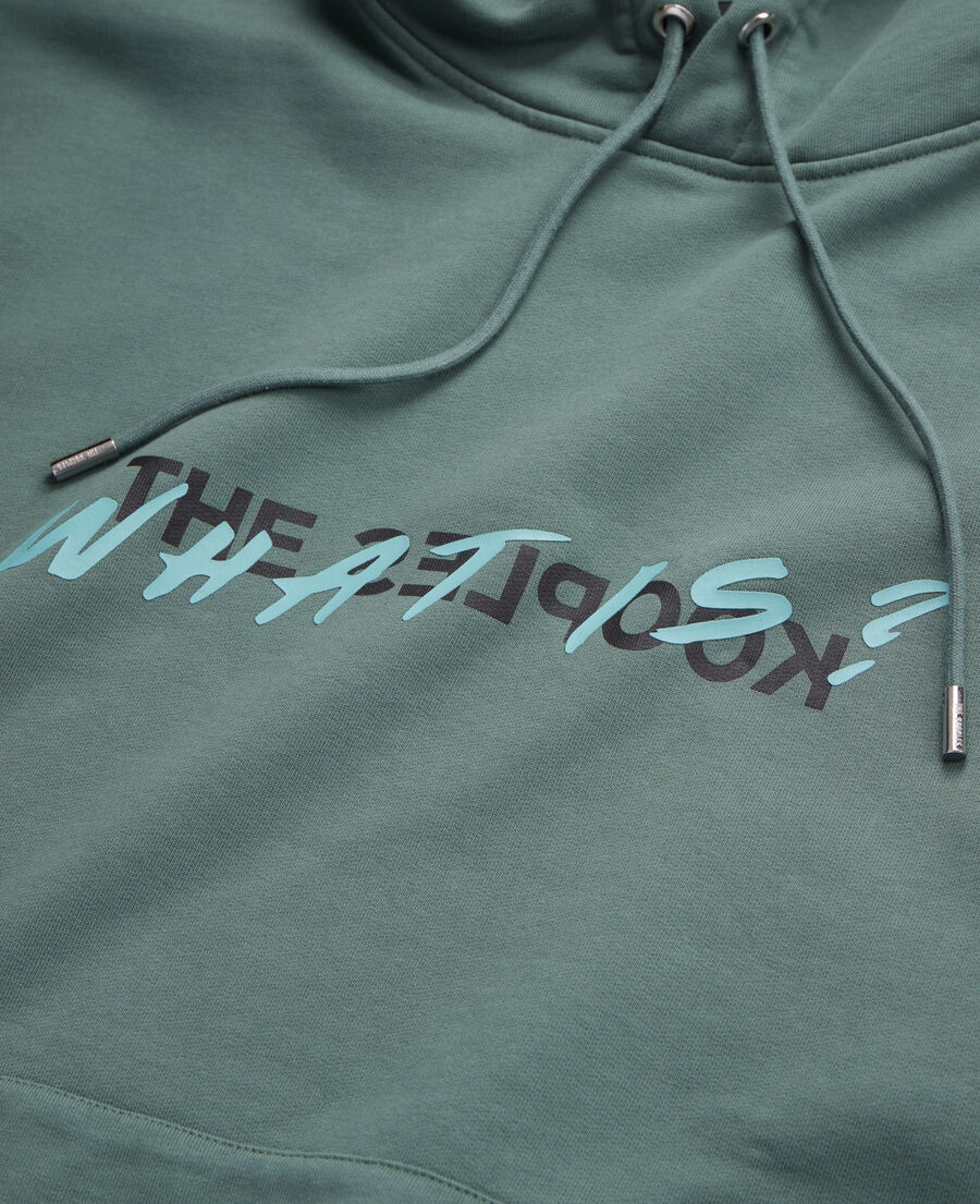 The Kooples HOMME FOREST sweatshirt &agrave; capuche what is vert
