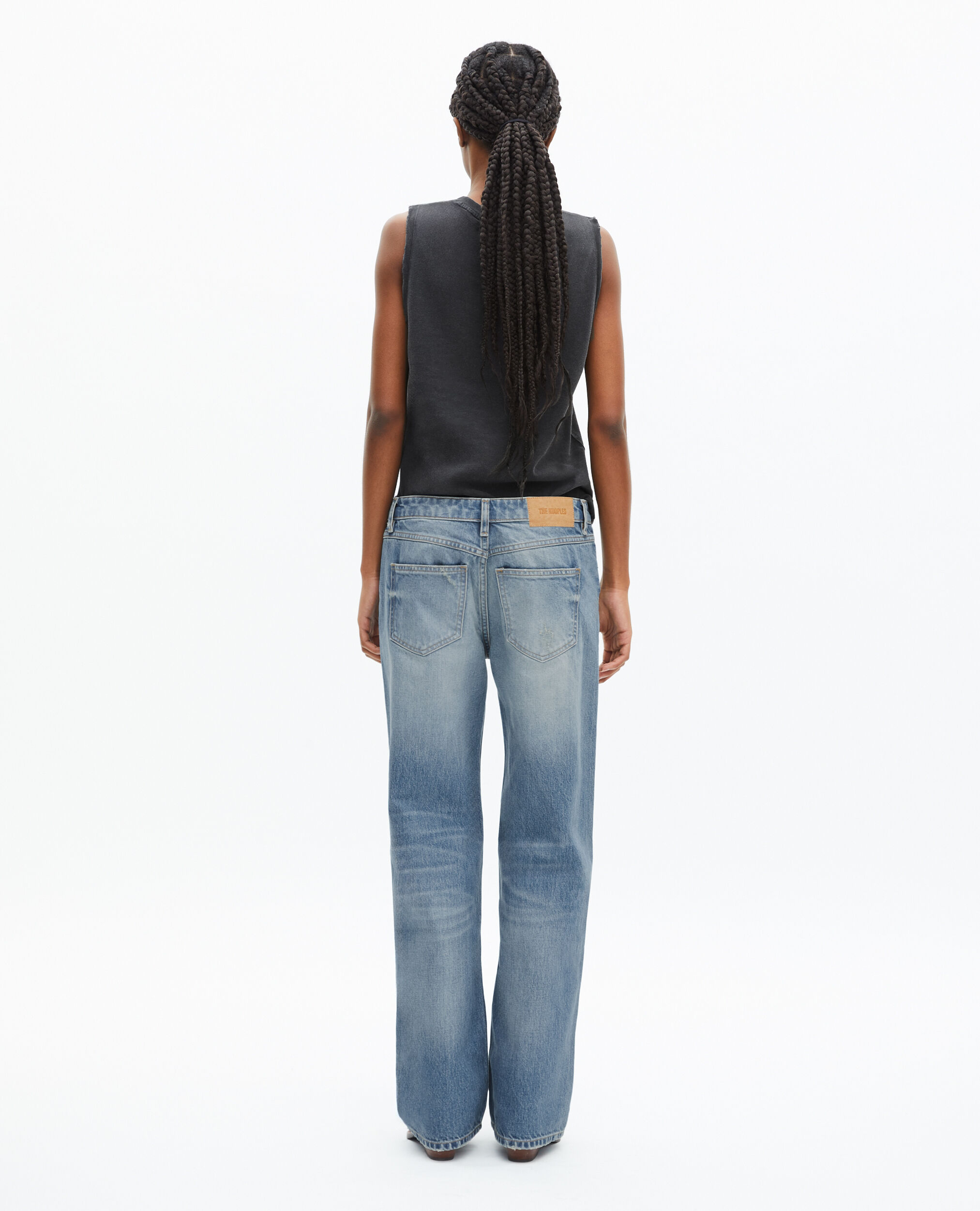 Wide-leg light blue jeans, BABY BLUE, hi-res image number null