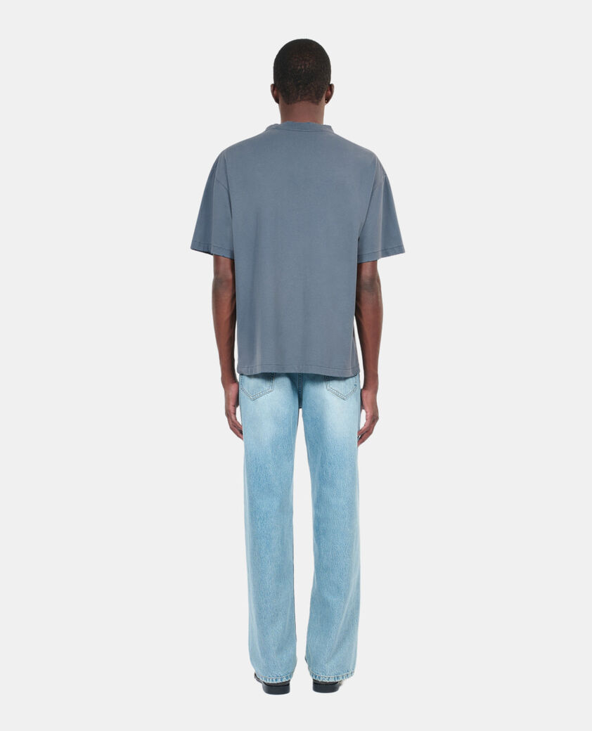 The Kooples HOMME DARK BLUE t-shirt avec sérigraphie bleu