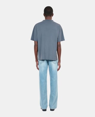 The Kooples HOMME DARK BLUE t-shirt avec sérigraphie bleu