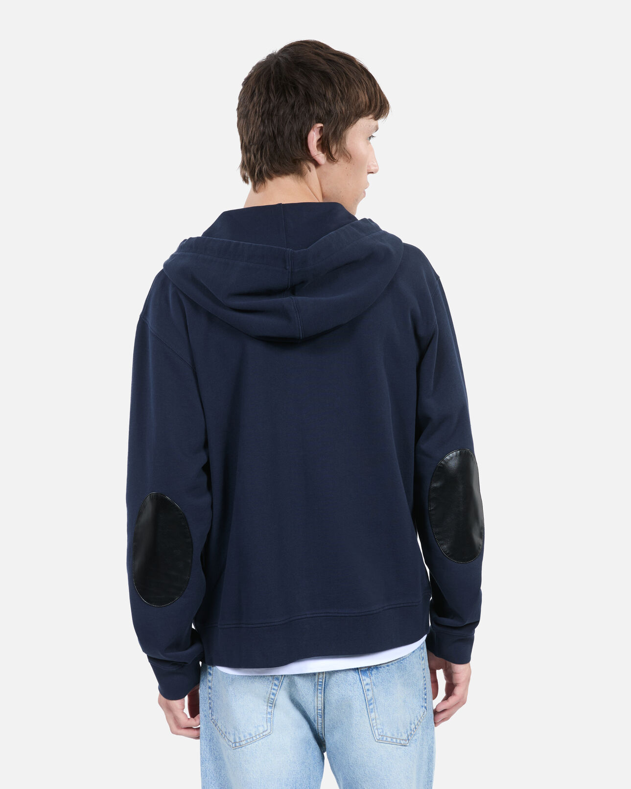 The Kooples MEN DARK BLUE blue blazon hoodie