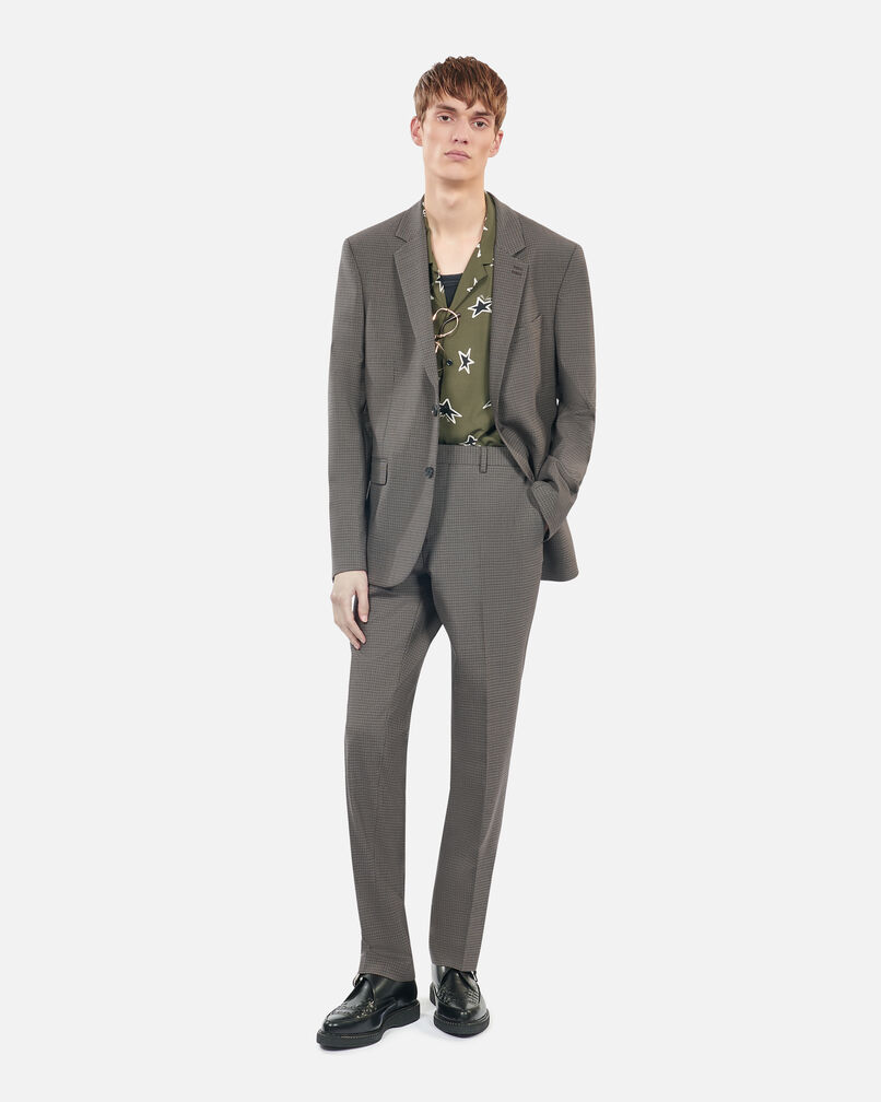 The Kooples HOMME BROWN pantalon de costume en laine marron