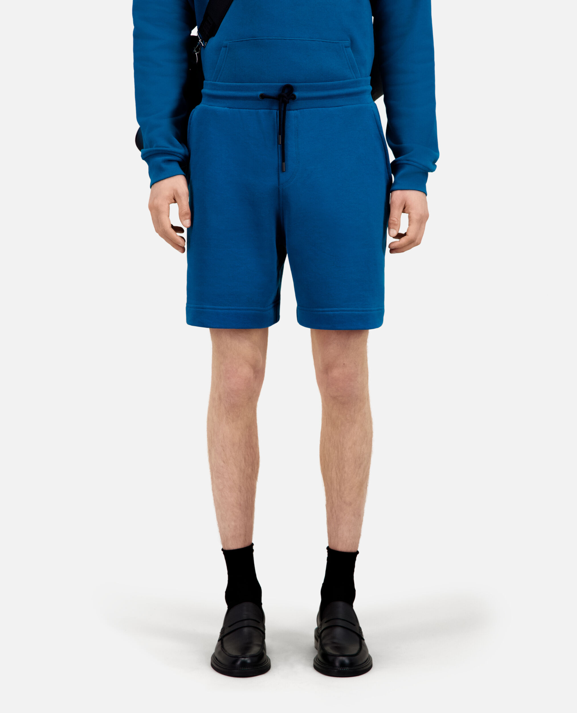 Pantalón corto azul algodón, MEDIUM BLUE, hi-res image number null