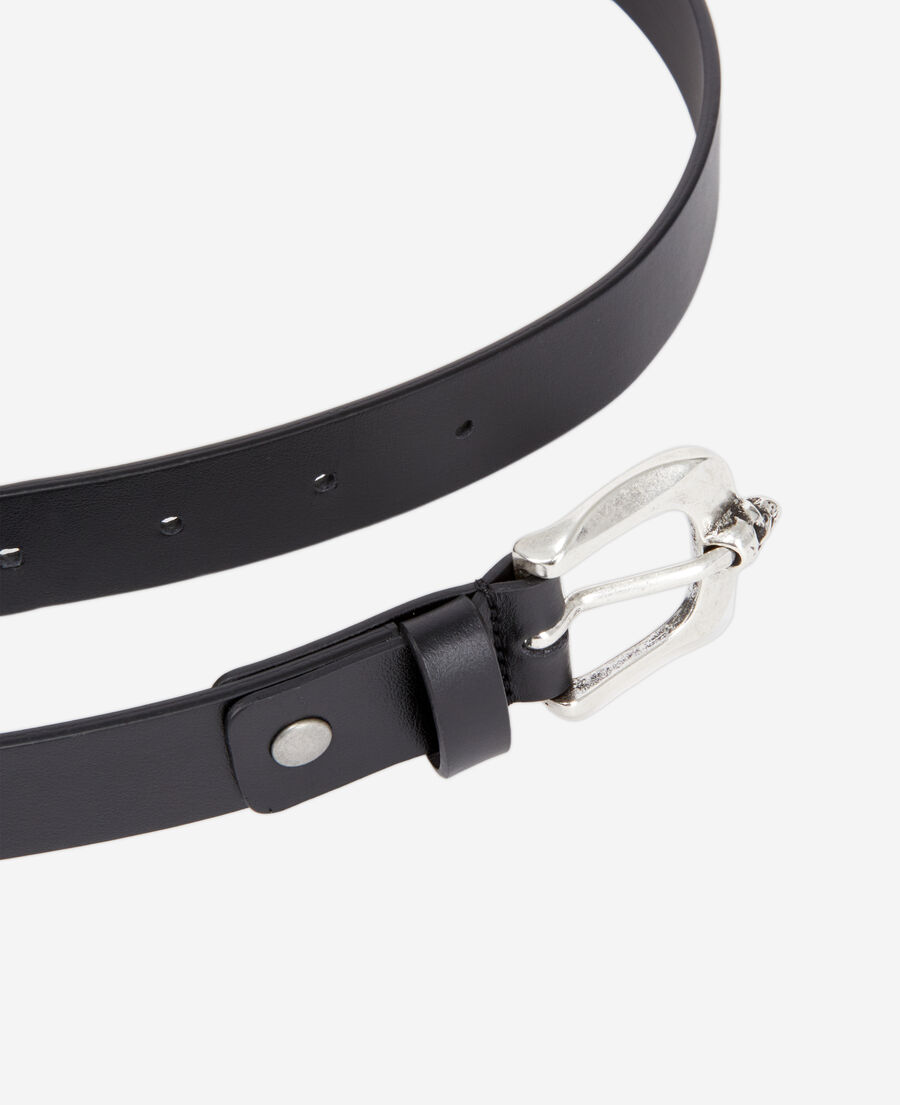 ceinture en cuir noir