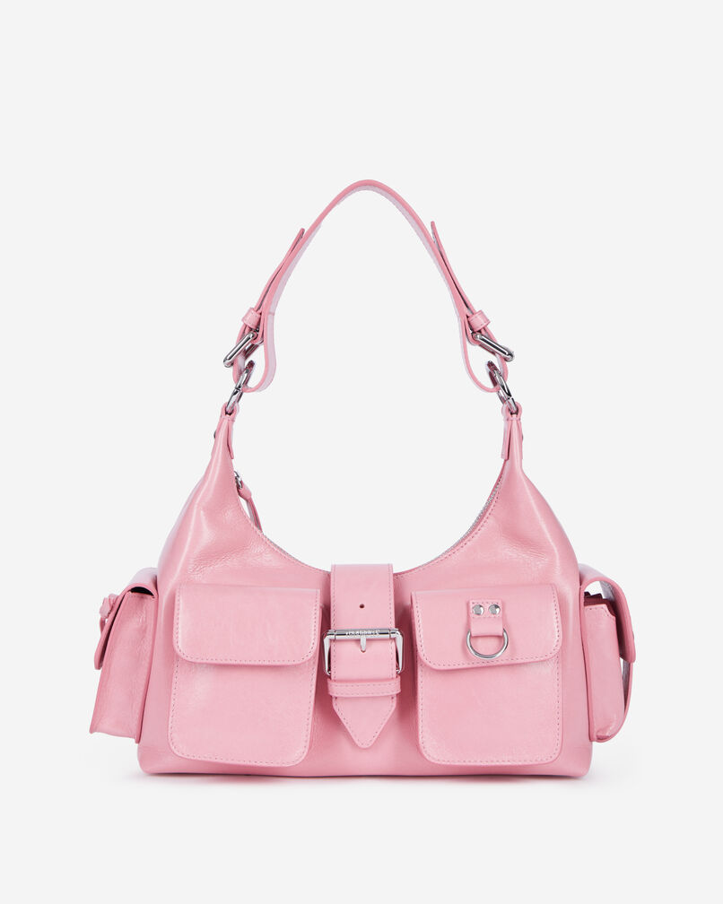 The Kooples FEMME BABY PINK sac amelia en cuir rose