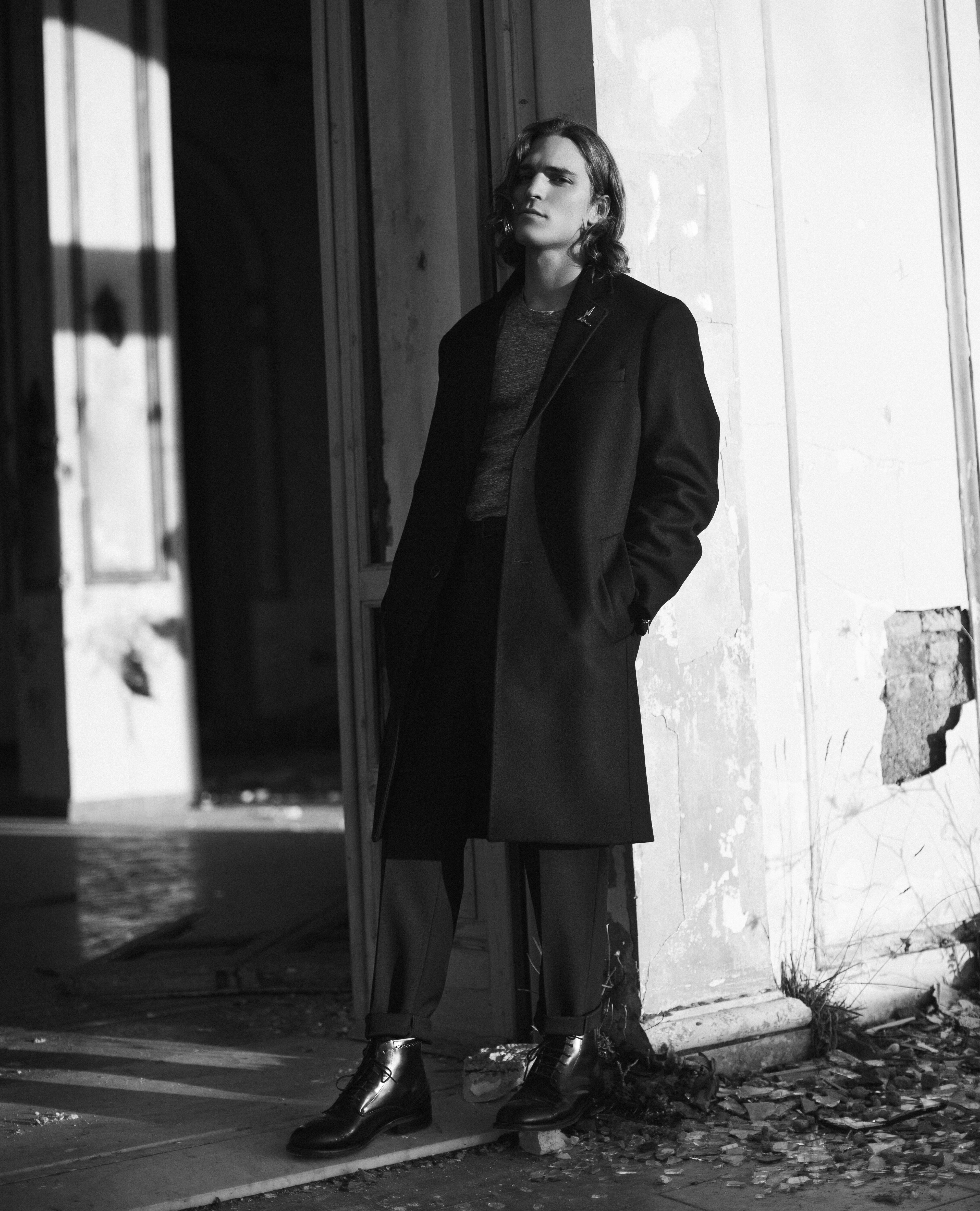 Black hotsell straight coat