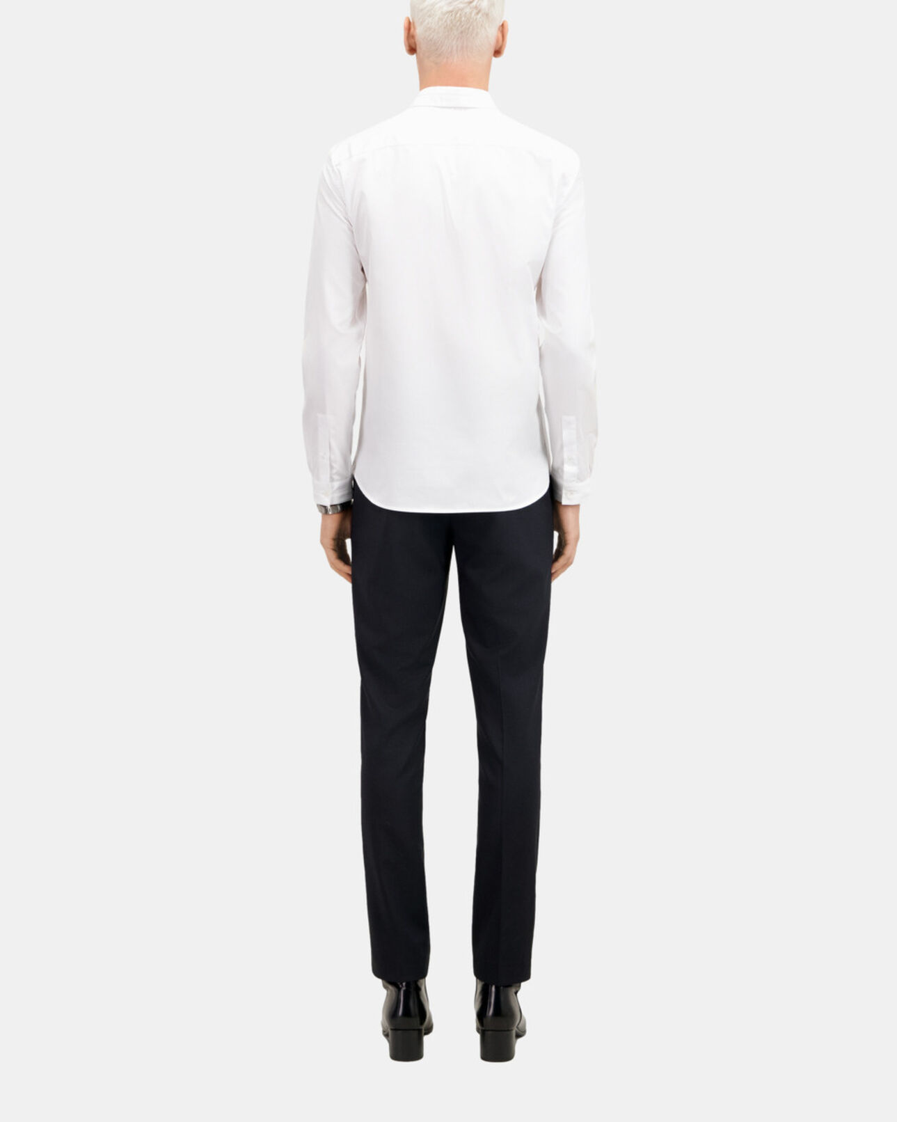 The Kooples HOMME WHITE chemise en smart twill blanche