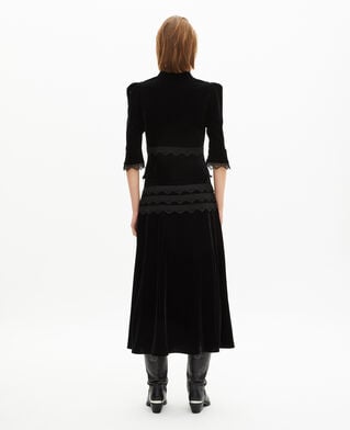 The Kooples F BLACK black velvet top