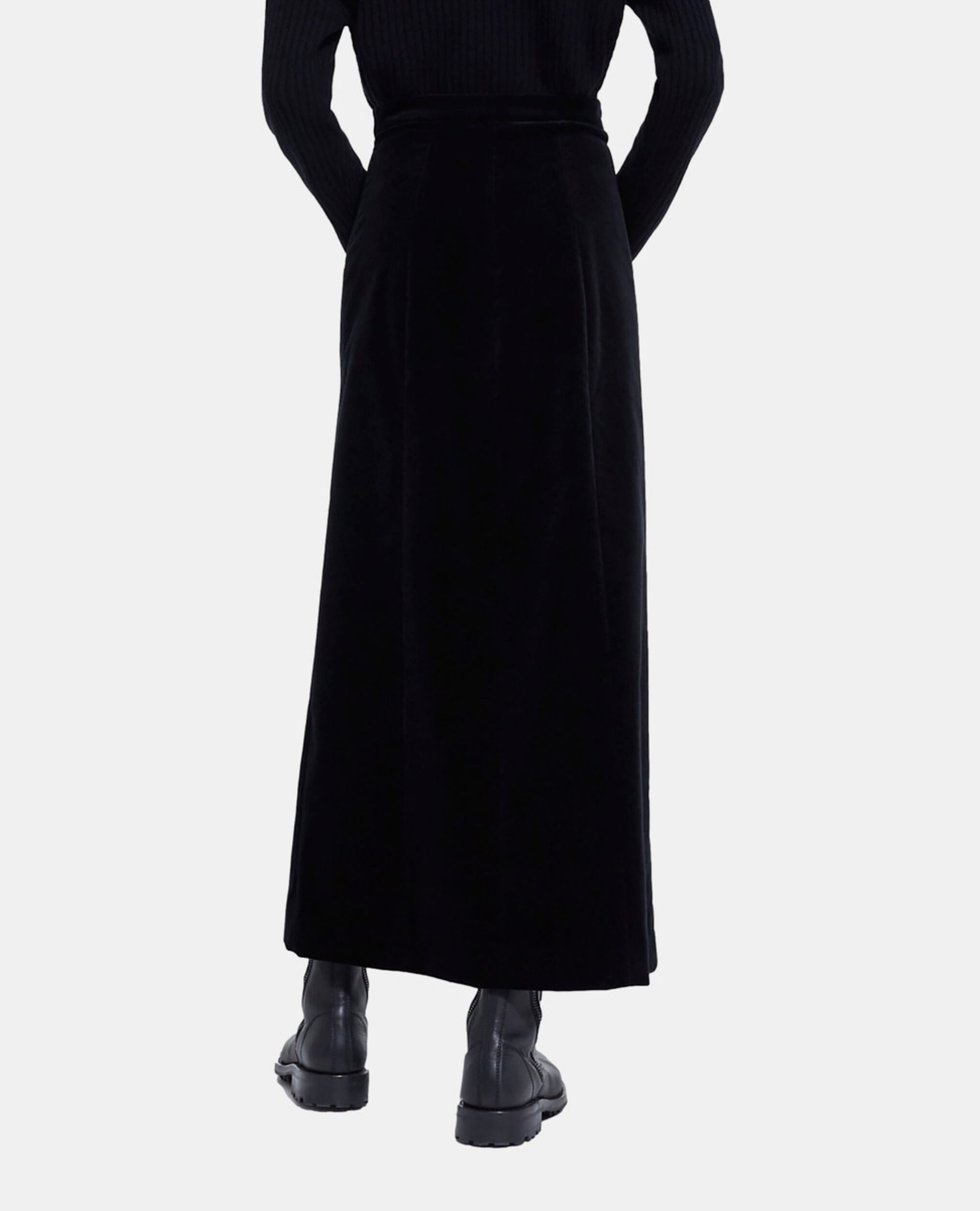 Long black skirt, BLACK, hi-res image number null